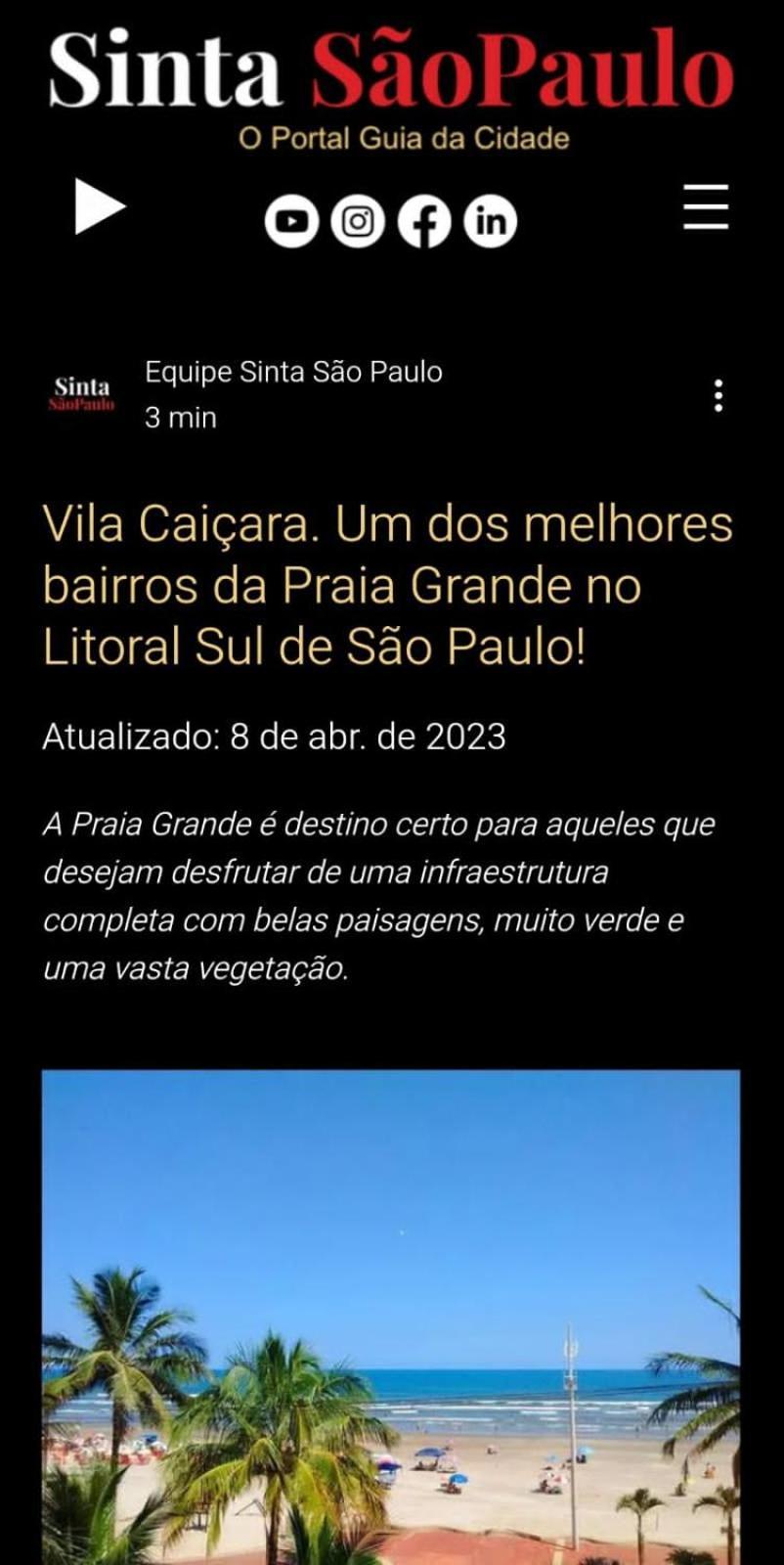 Ap Vila Caicara Praia Grande  Eksteriør billede